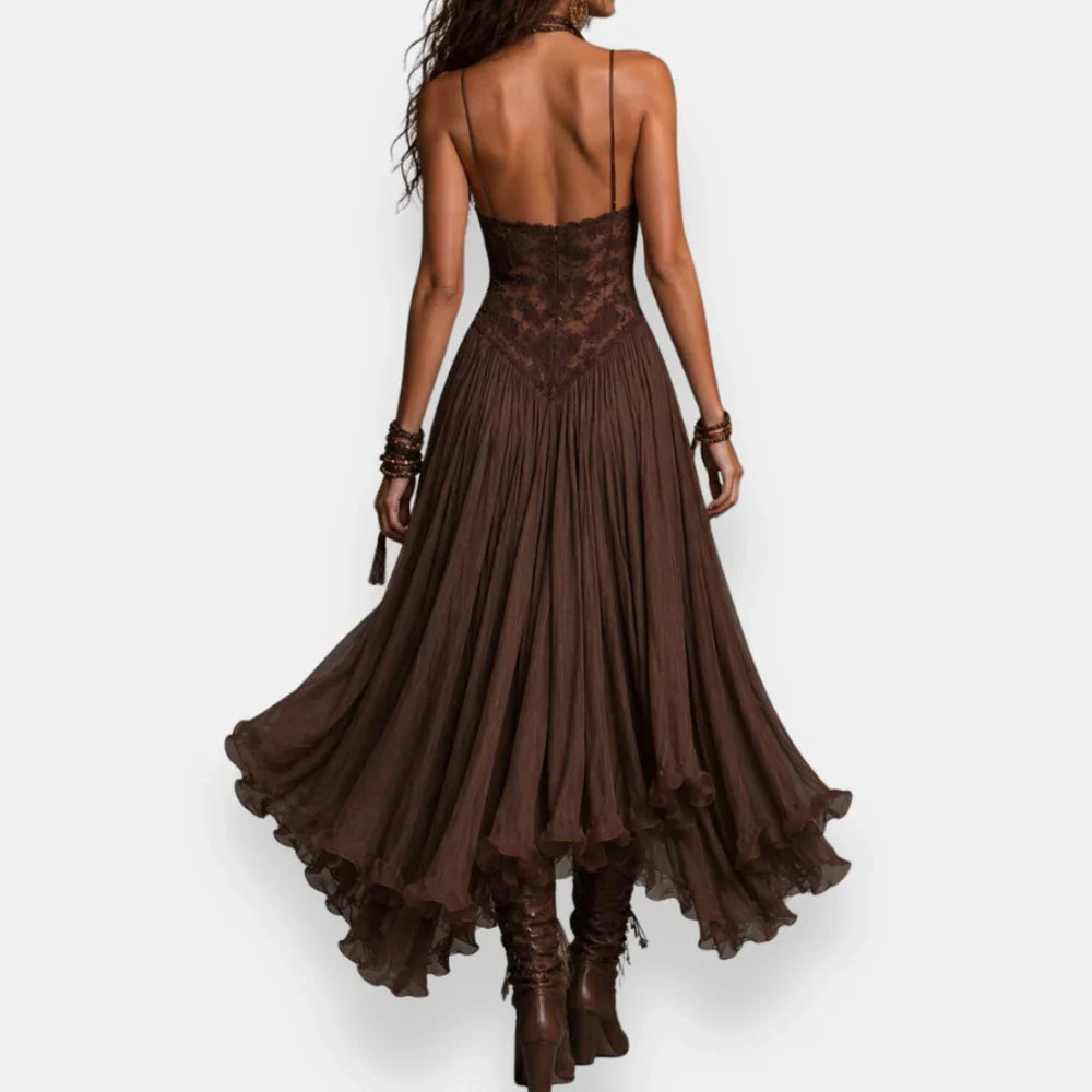 Iselvarde | Abito boho in pizzo