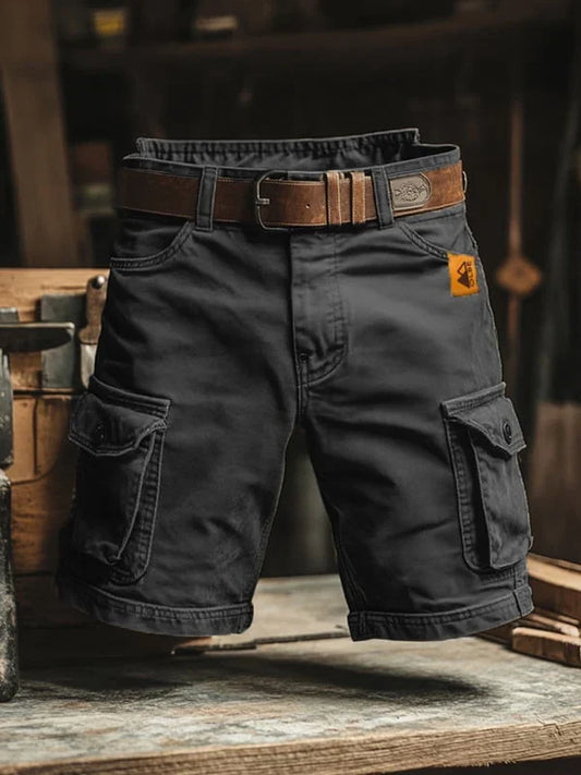 Leo | Retro-short in cargostijl met meerdere zakken