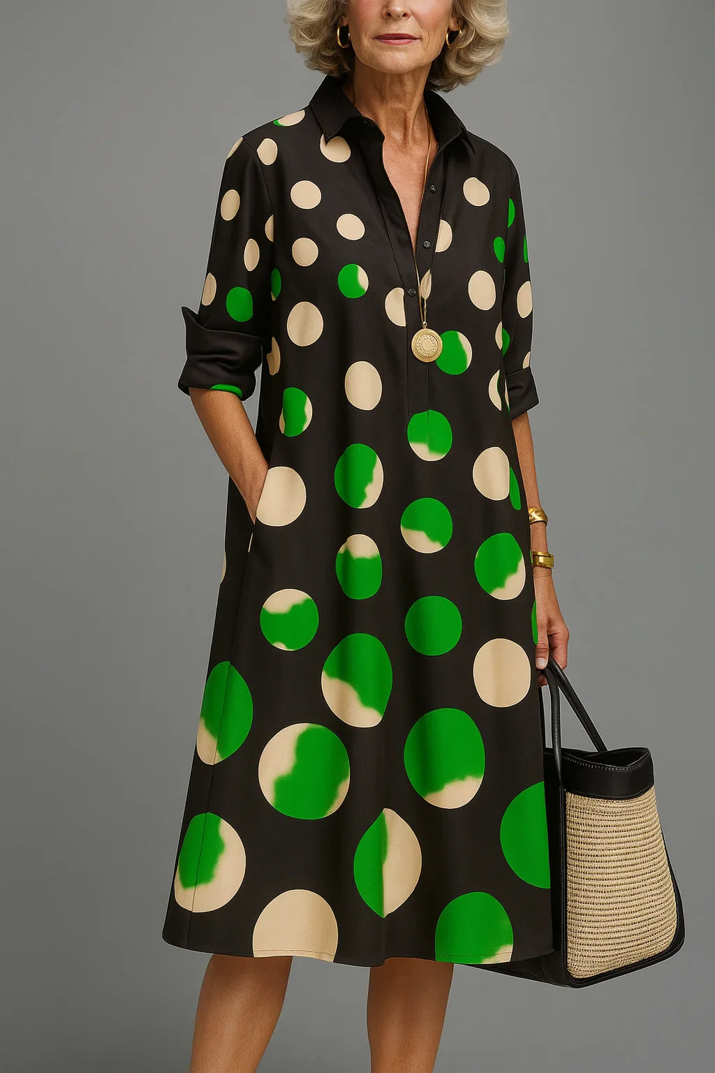 Lorena | Elegante midi-jurk