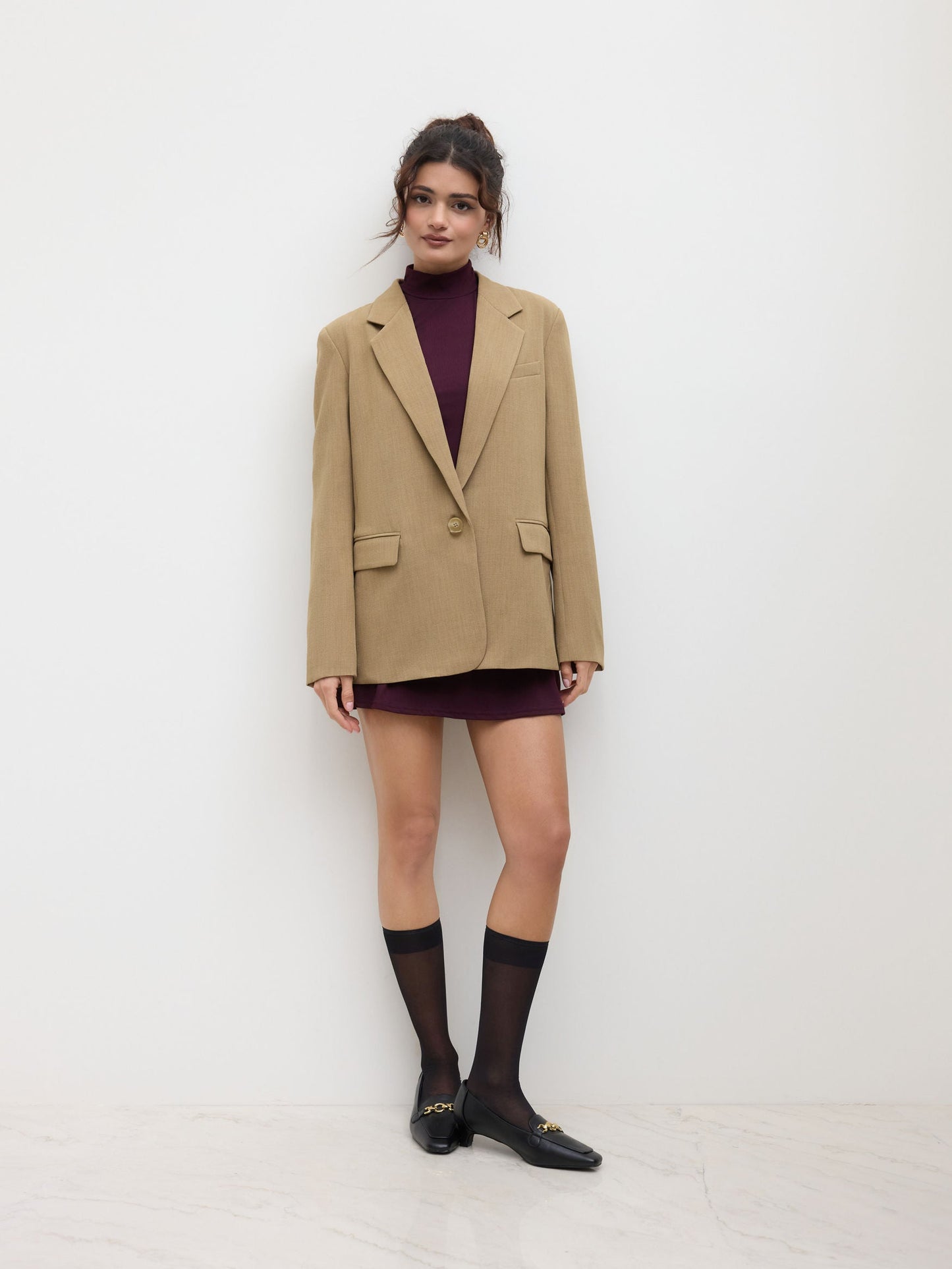 Claudia | Oversized Blazer met V-hals