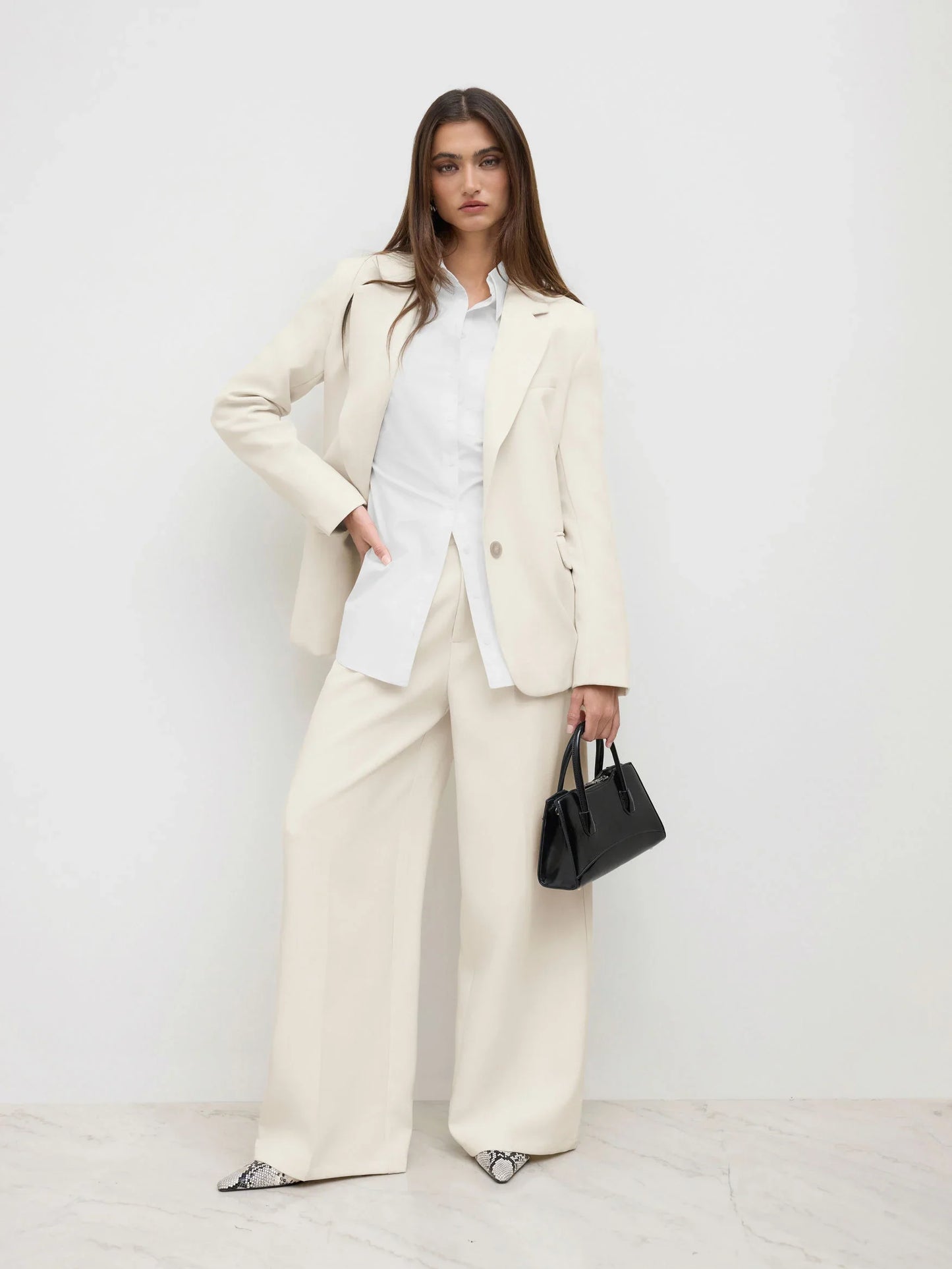 Claudia | Oversized Blazer met V-hals