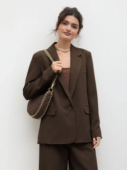 Claudia | Oversized Blazer met V-hals