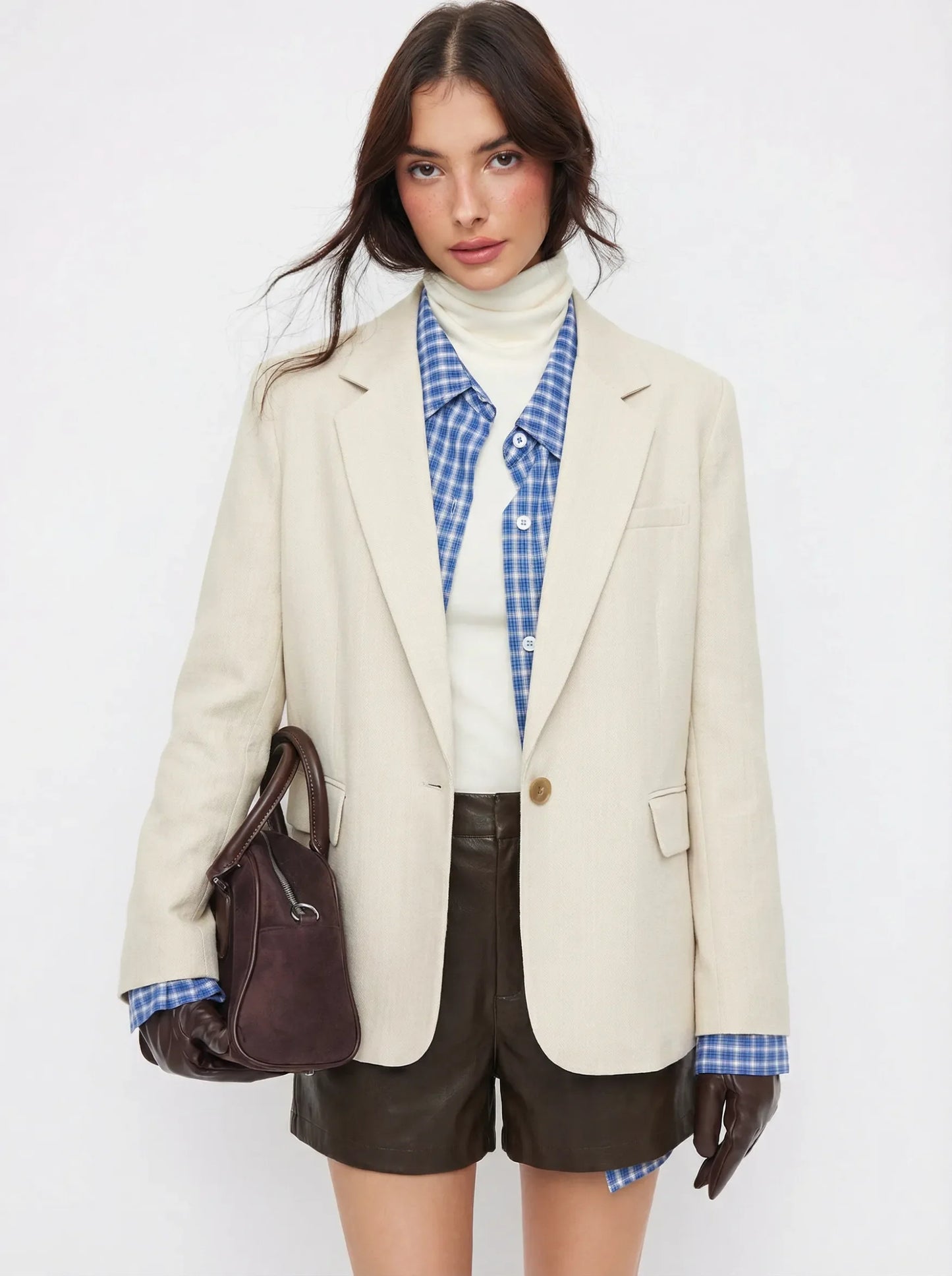 Claudia | Oversized Blazer met V-hals