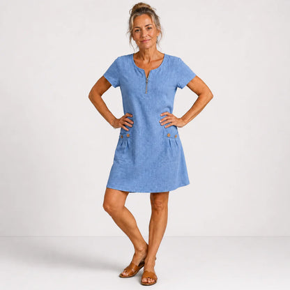Eliana – Abito casual in cotone e lino