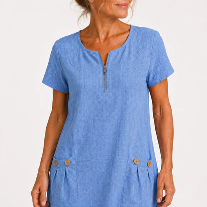 Eliana – Abito casual in cotone e lino