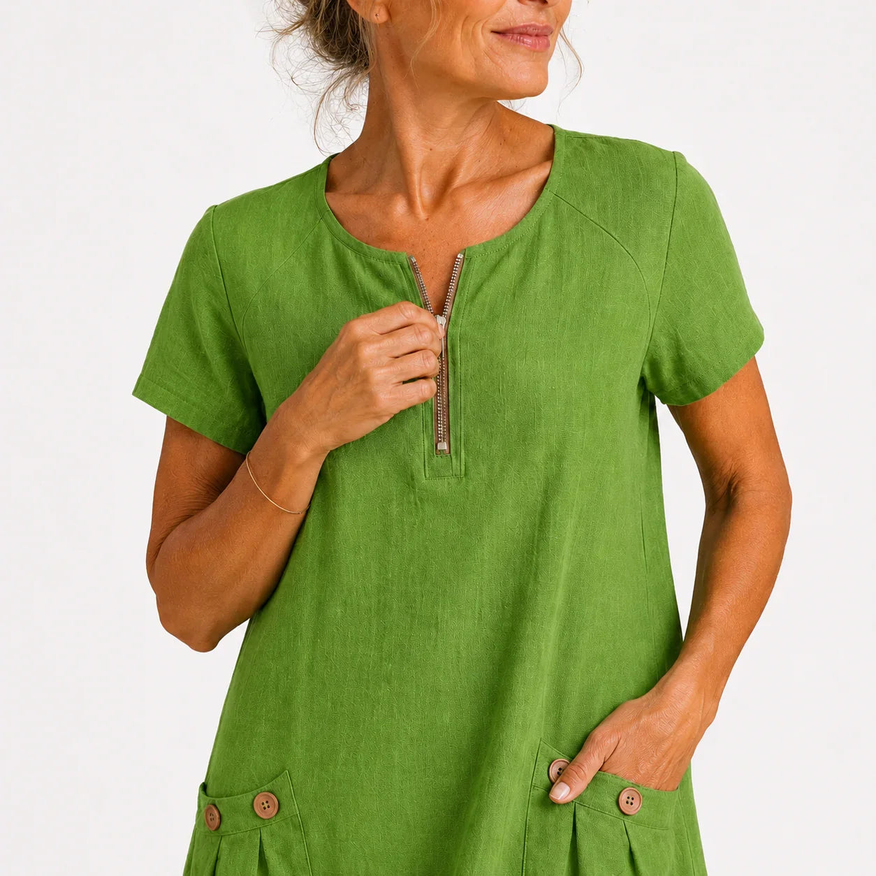 Eliana – Abito casual in cotone e lino