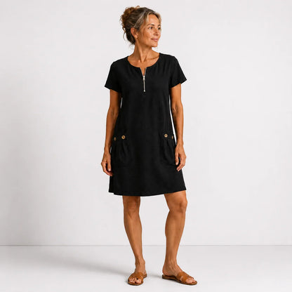 Eliana – Abito casual in cotone e lino
