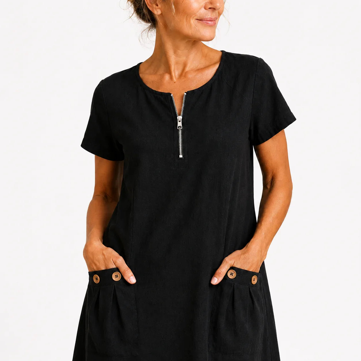 Eliana – Abito casual in cotone e lino