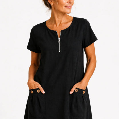 Eliana – Abito casual in cotone e lino