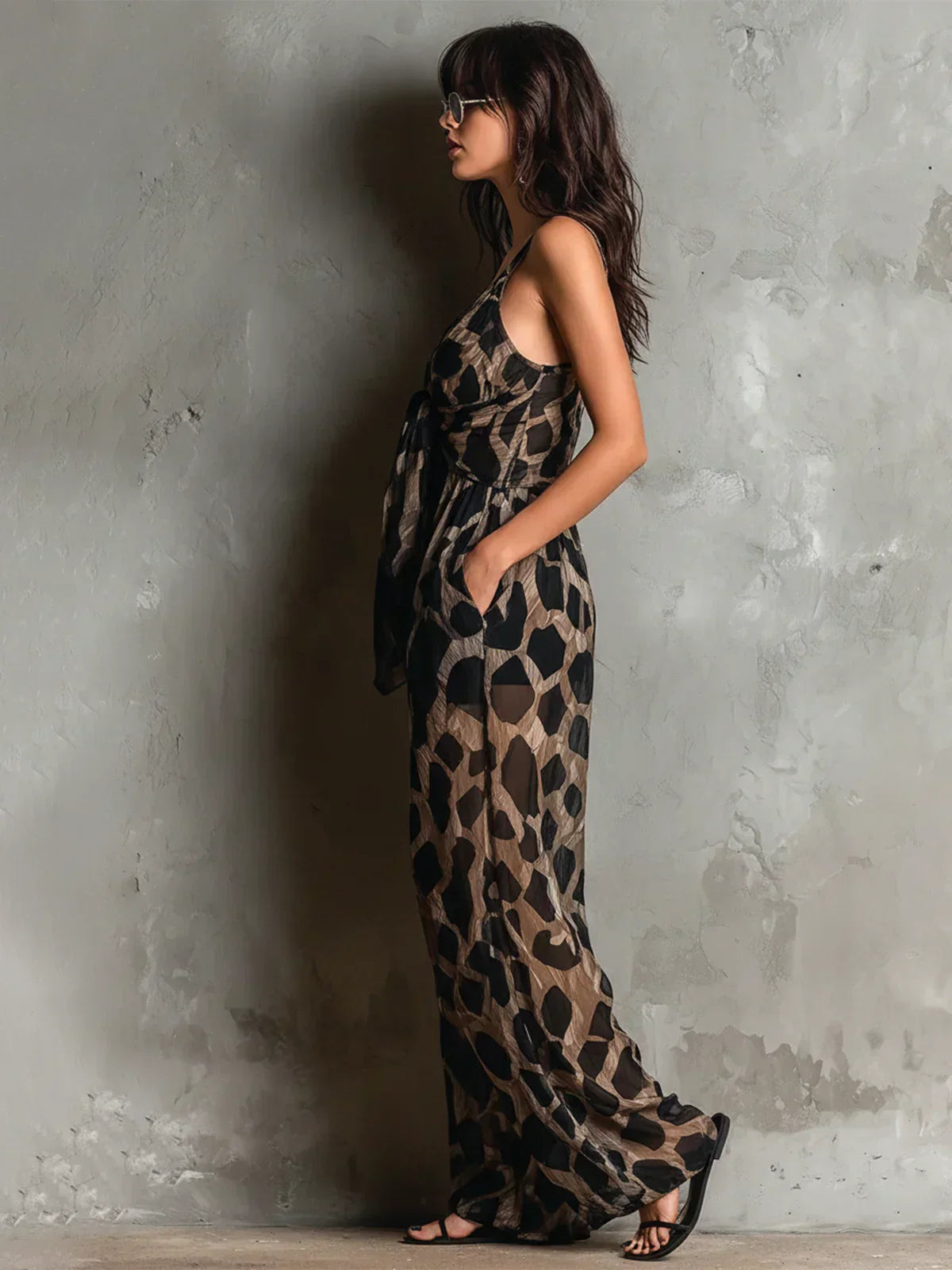 Mono Constance med leopardmönster
