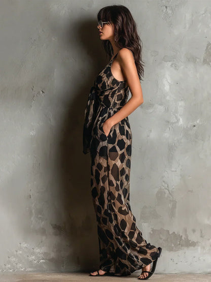 Mono Constance med leopardmönster