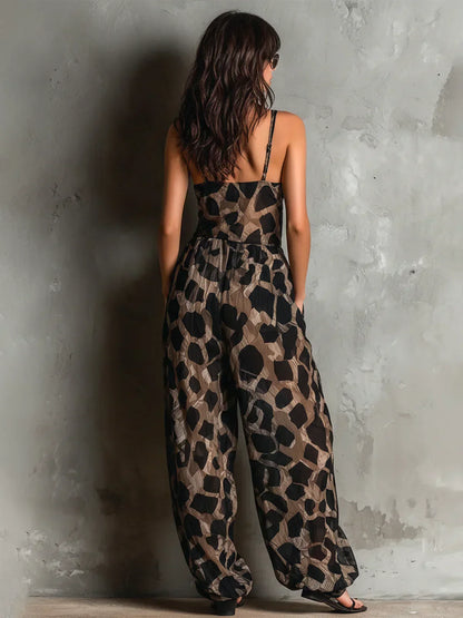 Mono Constance med leopardmönster