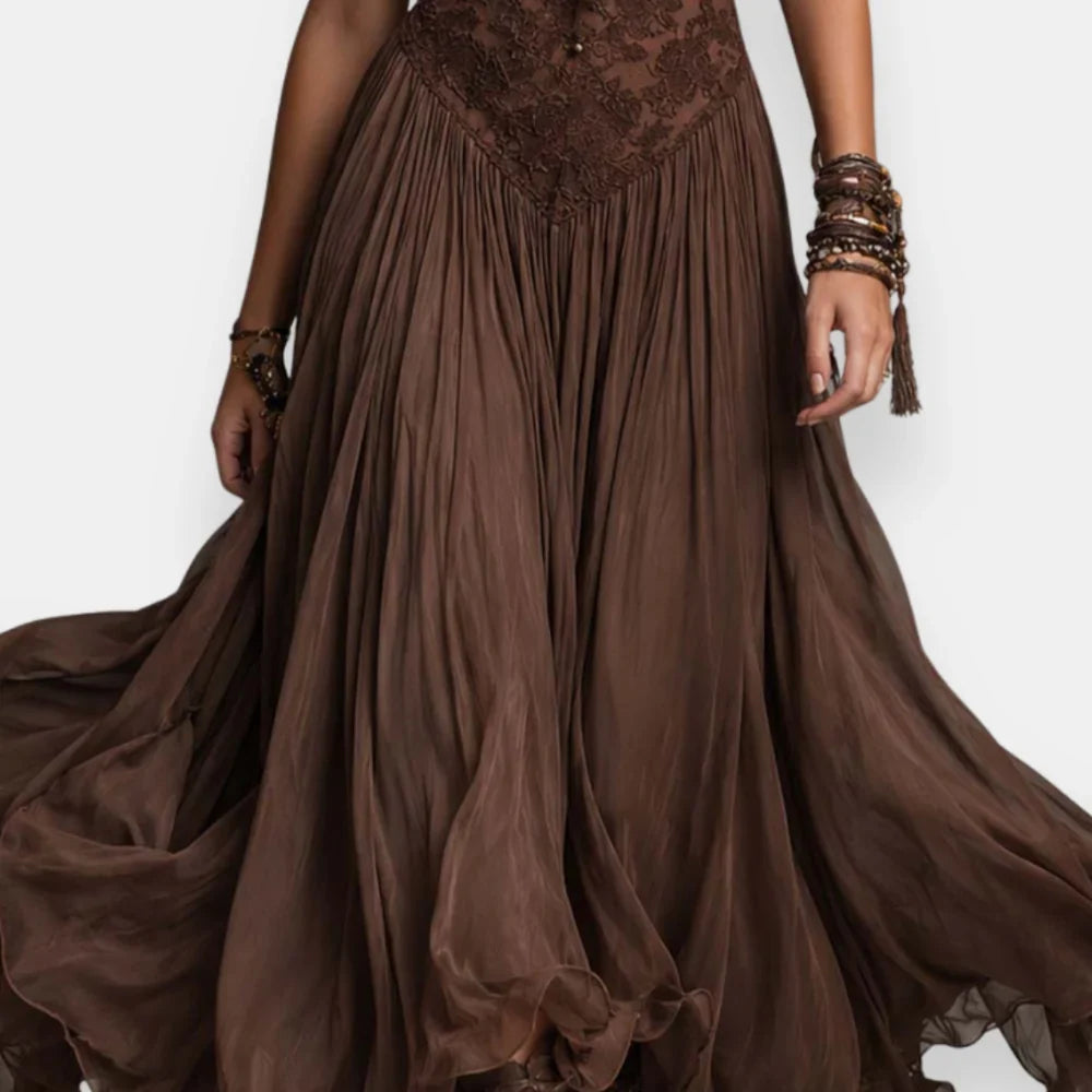 Iselvarde | Abito boho in pizzo