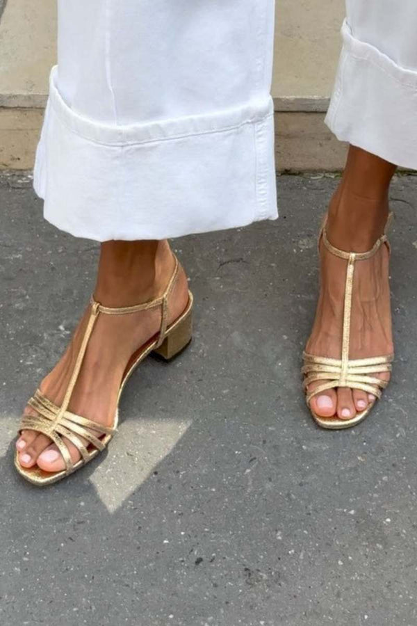 Allegra | Sandali dorati per l'eleganza quotidiana