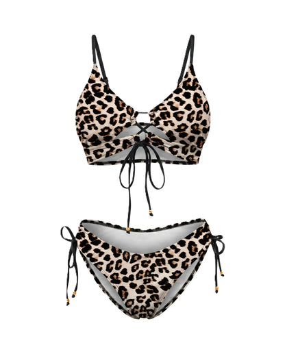 Bikini med leopardmönster