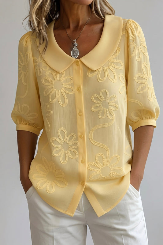 Elegante bloemenblouse