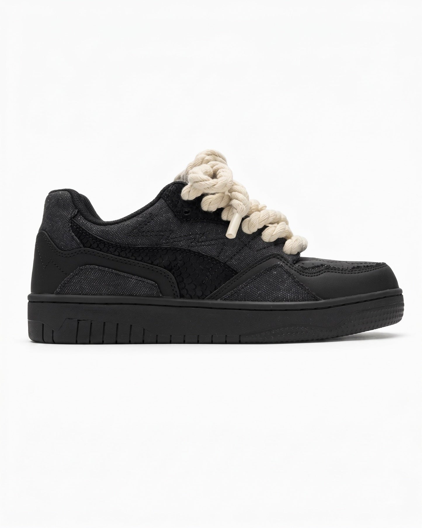 Sneakers met textuur Marcos - Zwart