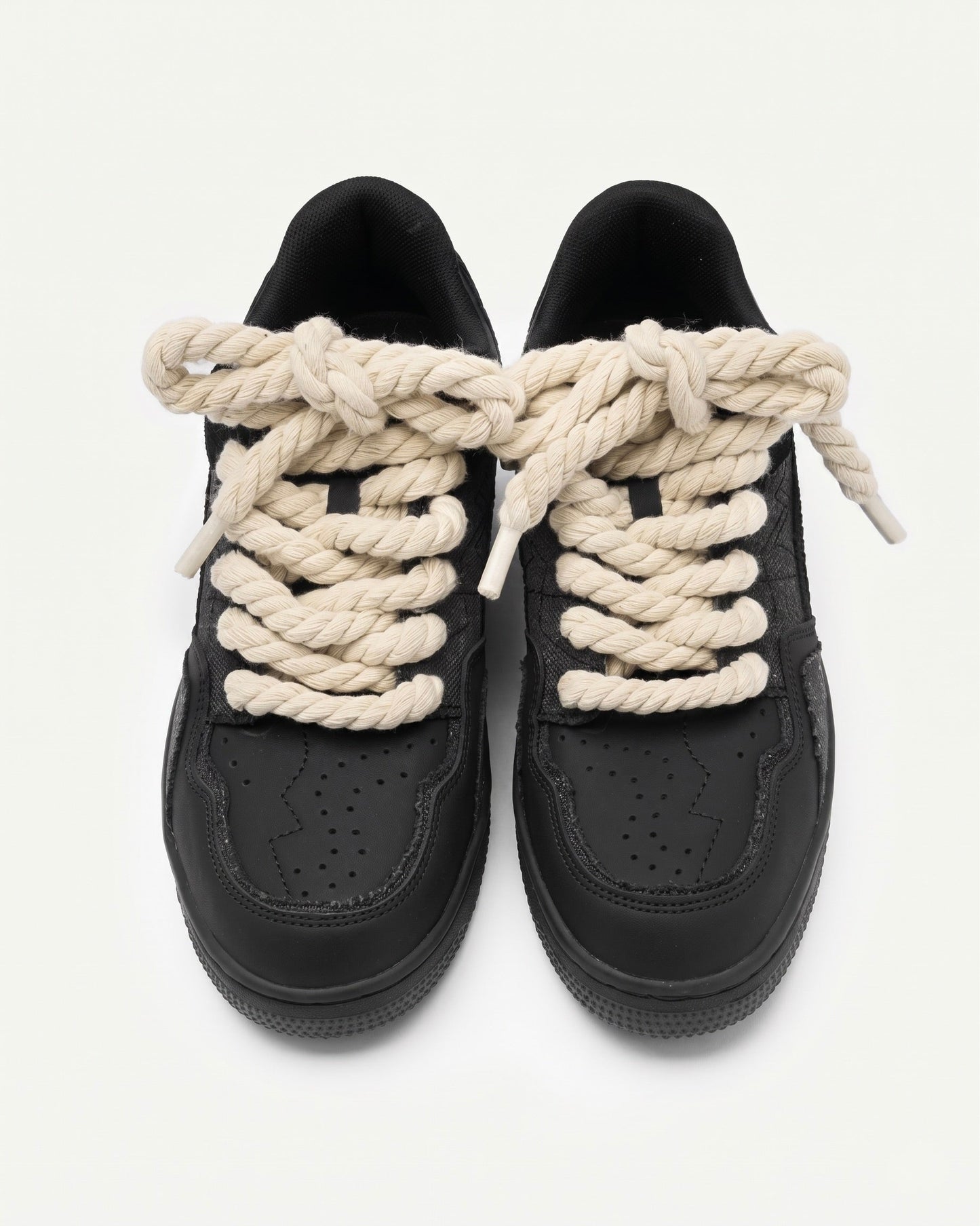 Sneakers met textuur Marcos - Zwart
