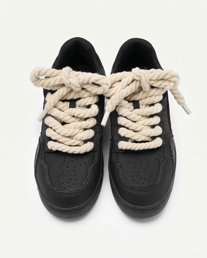 Sneakers met textuur Marcos - Zwart