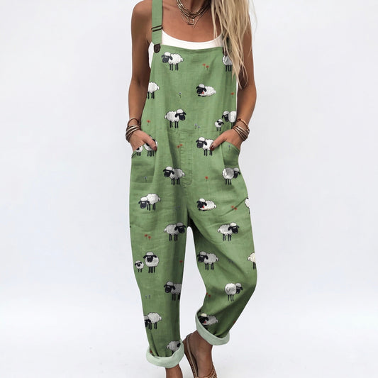 Comfortabele salopette met print