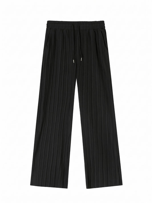 Geplisseerde Relaxed Fit Broek