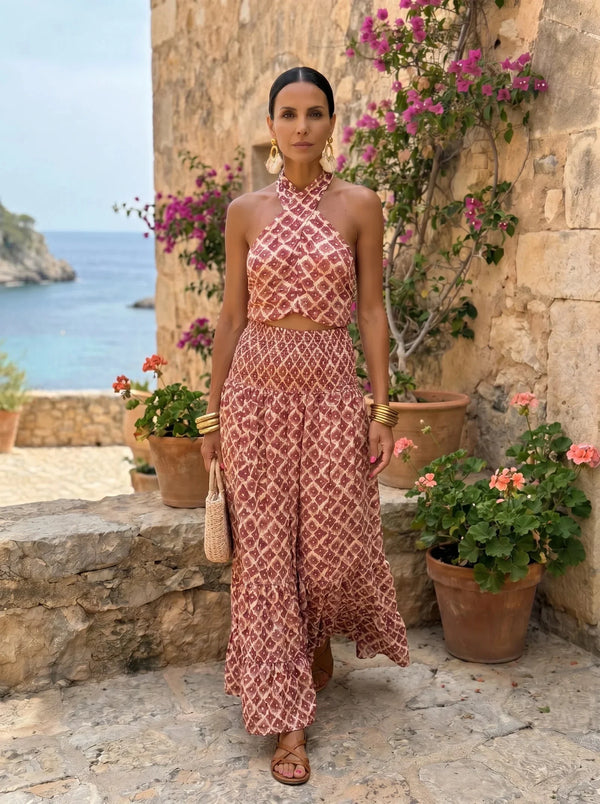 Elsa | Completo elegante con design a spalla scoperta