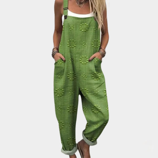 Bekväm byxoverall med mönster