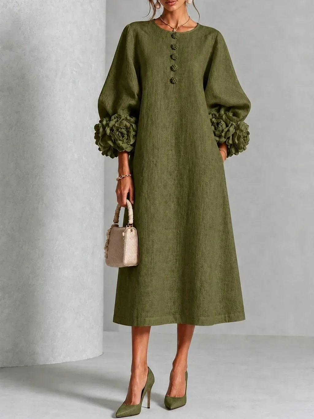 Rosalie | Abito midi a fiori