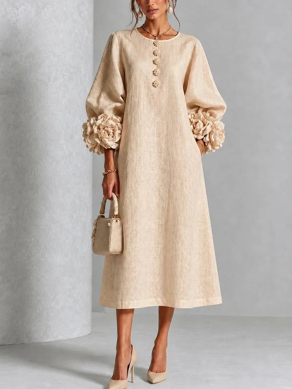 Rosalie | Abito midi a fiori