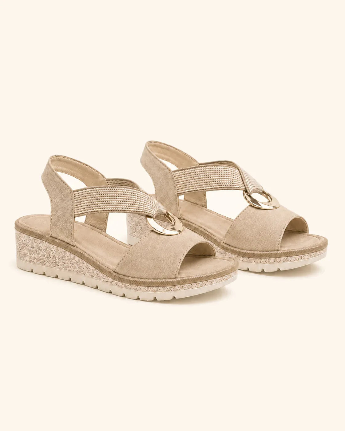 Amelia — Comfortabele sandalen met gouden ring