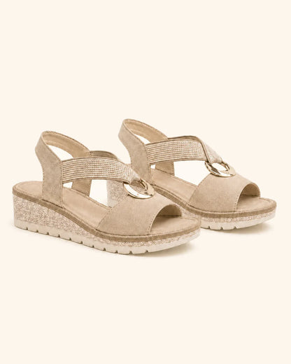Amelia — Comfortabele sandalen met gouden ring
