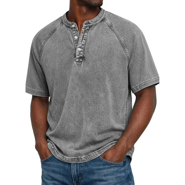 Victor | Maglia stile Henley marinaro