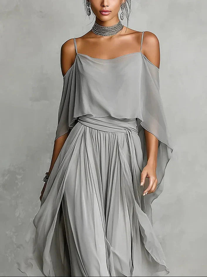 Isabela | Completo grigio fluido