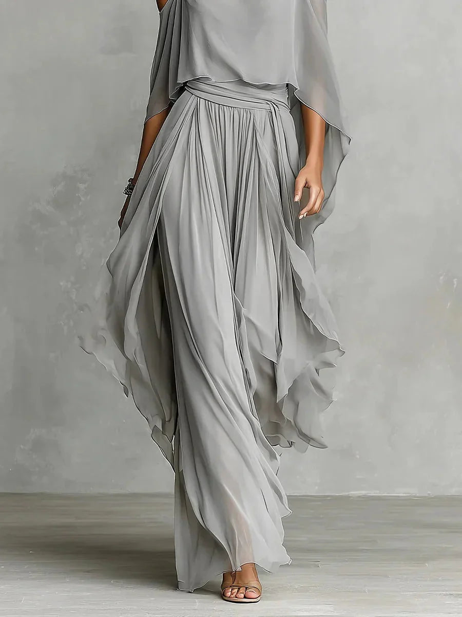 Isabela | Completo grigio fluido