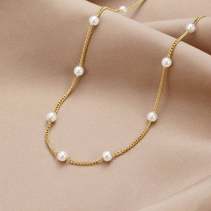 Nura Pearl-ketting in 18-karaats goud