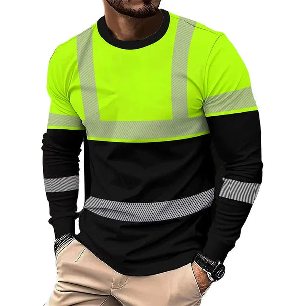 🏃‍♂️ Camicia sportiva a maniche lunghe da uomo: traspirante, con motivo discreto, perfetta per le giornate attive.